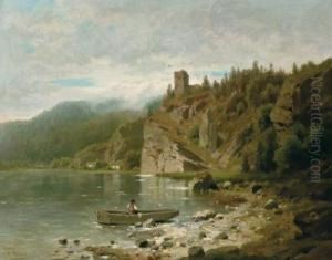 Fisherman On A River