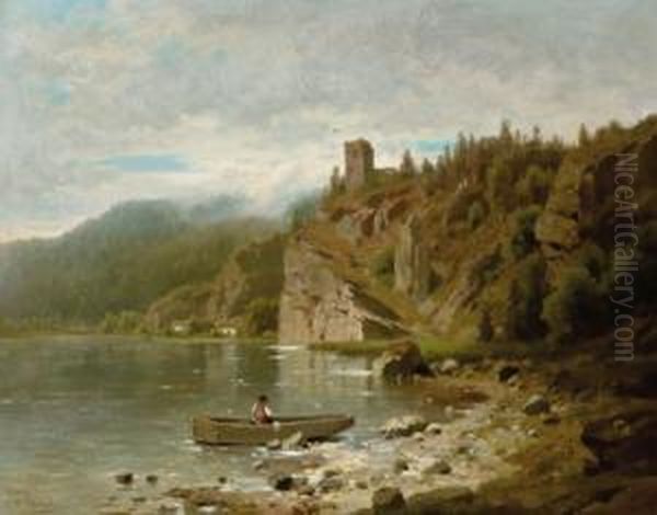 Angler Am Fluss - view 1