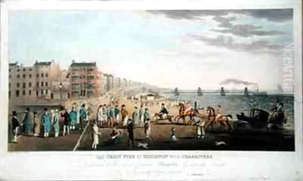 The Chain Pier at Brighton with Characters - view 1