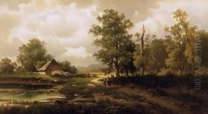 Walk At The Edge Of The Village by Fritz Chwala