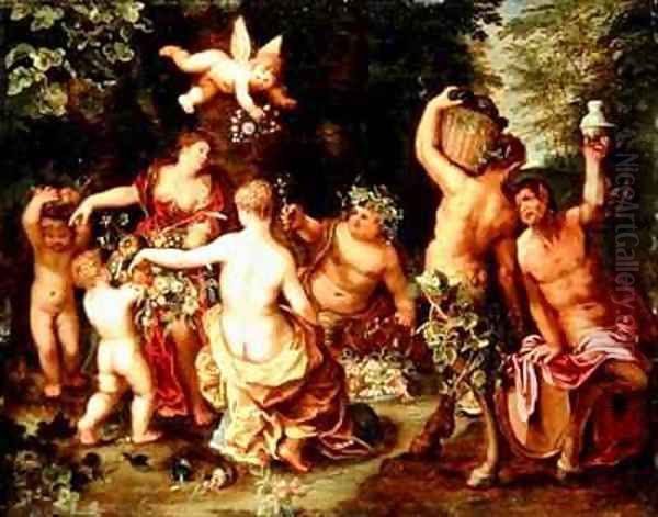 An Allegory of Abundance by Jan II & Balen, Hendrik van Brueghel