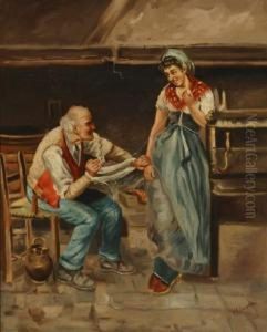 The Courtship
: A Pair Of Works by Vincenzo Ciappa