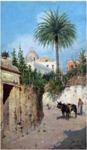 Viuzza Di Capri by Giuseppe Giardiello
