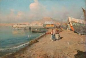 Nel Golfo Di Napoli by Giuseppe Giardiello