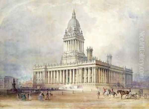 Design for Leeds Town Hall - view 1