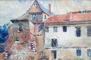 Altes Gebaude In Krakau by Tadeusz Cieslewski