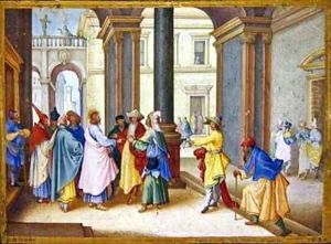 The Tribute Money by Friedrich The Elder Brentel