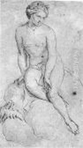Venus Seated On A Cloud