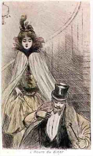 'Dinner Time' from 'The Day of a Parisien' - view 1