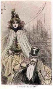 'Dinner Time' from 'The Day of a Parisien' by Henri Boutet