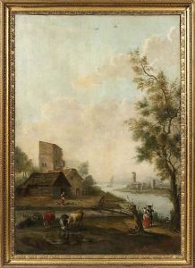 Paesaggio Con Ponte by Vittorio Amedeo Cignaroli
