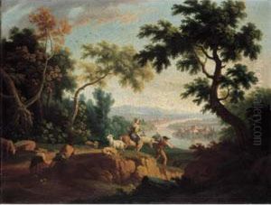 Paesaggio Con Viandanti by Vittorio Amedeo Cignaroli