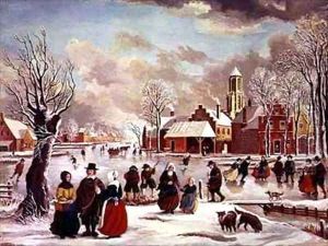 Winter in Holland by J. van der Bowlen