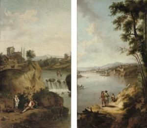 A Mountainous River Landscape