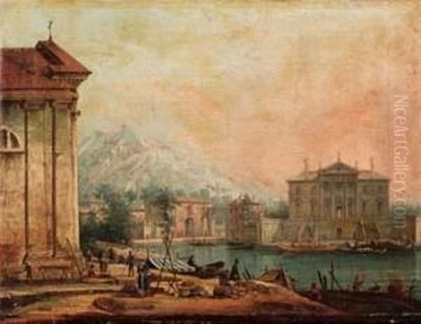 Capriccio Con Villa Veneta E Cappellina - view 1