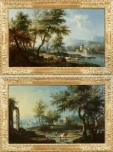 Paesaggio Fluviale Con Figure E Animali
Paesaggio Fluviale Con Contadini E Animali by Gianbattista Cimaroli