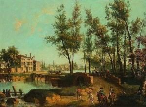 Flusslandschaft Im Veneto