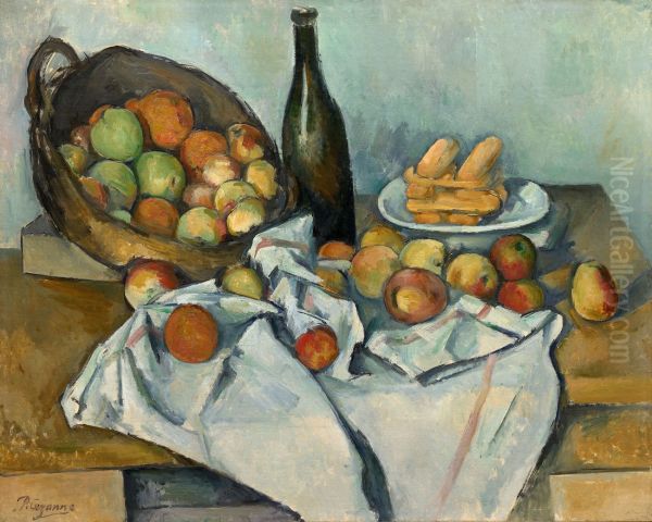 Still Life with Basket of Apples - view 1
