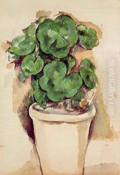 A Pot Of Geraniums - view 1