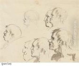 Four Sheets Of Caricatures