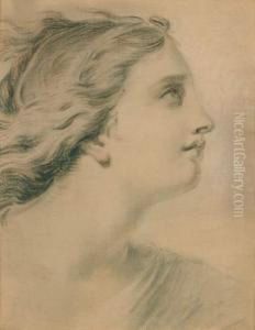 Jeune Femme De Profil by Giovanni Batista Cipriani