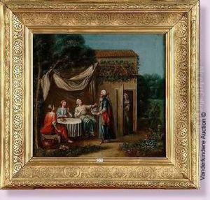La Visite Des Trois Anges A Abraham by Giovanni Batista Cipriani