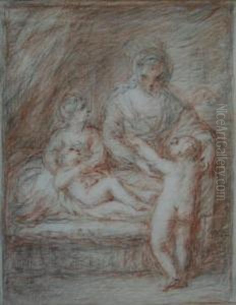 A Mother With Three Children - view 1
