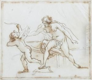 Venus And Cupid by Giovanni Batista Cipriani