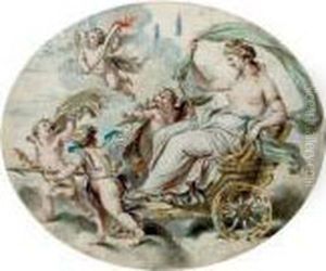 Venus In The Chariot Of Love, Attended To By Cherubs