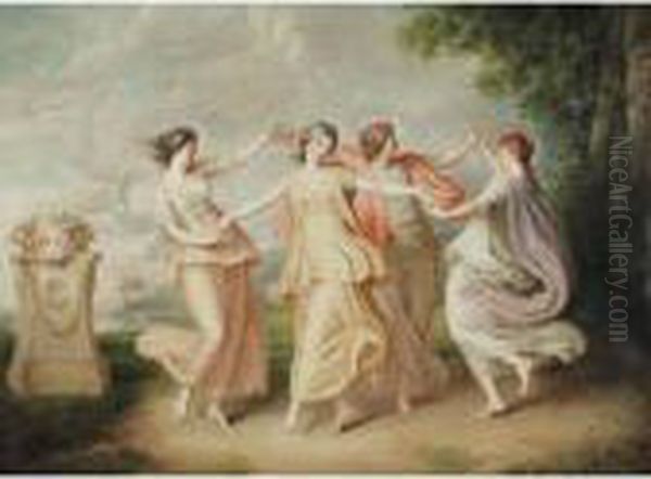 A Landscape With Four Nymphs Dancing - view 1