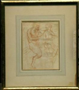 Satyr And His Prey by Giovanni Batista Cipriani