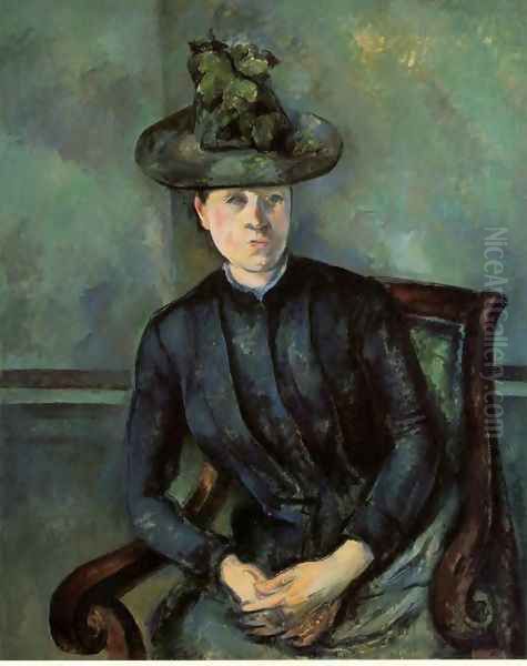 Woman In A Green Hat Aka Madame Cezanne - view 1