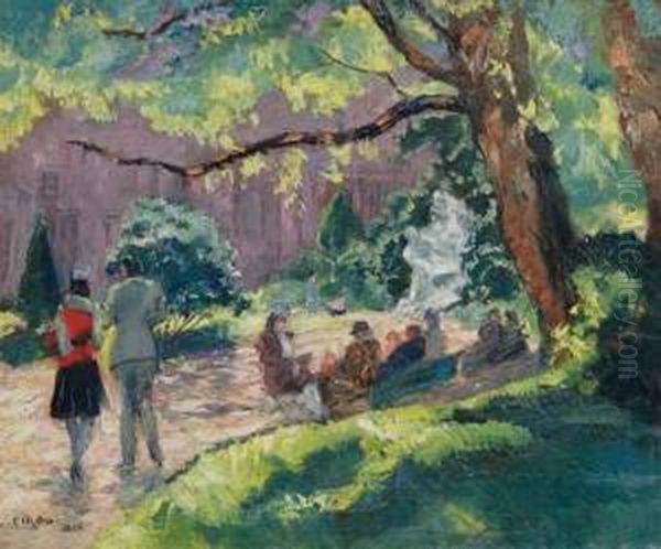 Park View With Figures - view 1