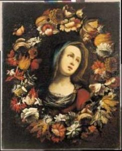 La Vergine In Una Ghirlanda Di Fiori La Vergine In Una Ghirlanda Di Fiori