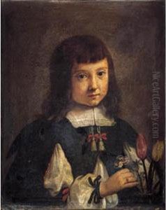 Ritratto Di Fanciullo Con Vaso Di Fiori