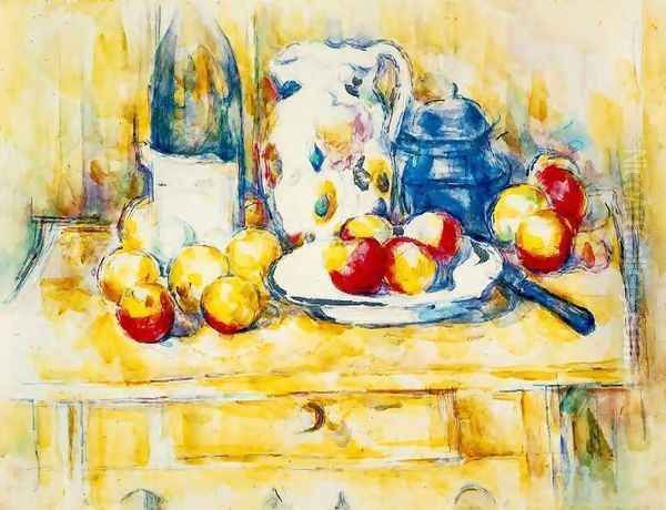 Still Life With Apples A Bottle And A Milk Pot - view 1