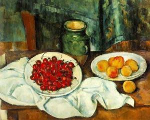 Still Life With A Plate Of Cherries Aka Cherries And Peaches