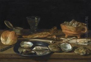 Still Life With A Brazier by Pieter Claesz.