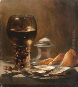 Still Life With Large Glass Filled With Wine