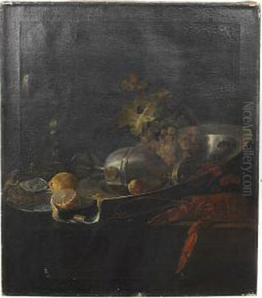 A Still Life With Lobster And Fruit - view 1