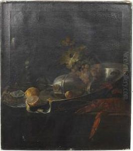 A Still Life With Lobster And Fruit by Pieter Claesz.