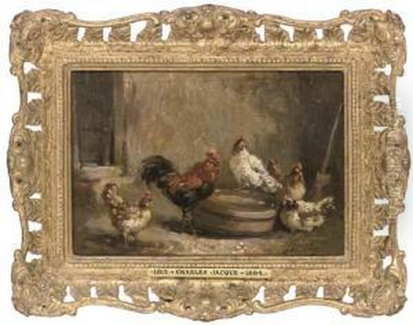 Chickens In A Barn - view 1