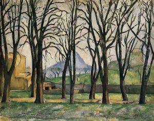 Chestnut Trees At The Jas De Bouffan by Paul Cezanne