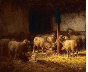 Moutons Dans La Bergerie