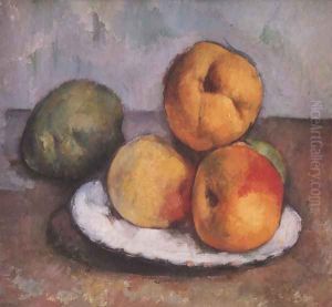 Still Life With Quince Apples And Pears 1885 87 by Paul Cezanne