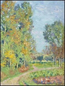 Road Near Chezy, France by William Henry Clapp