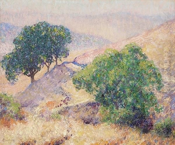 Golden Hills And Trees In Spring - view 1