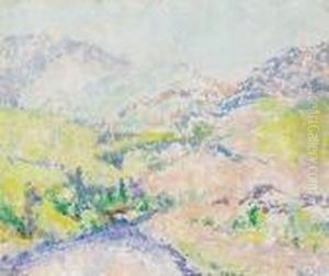 Farm In The Valley by William Henry Clapp
