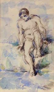Bather Entering The Water