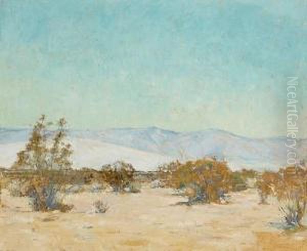 A Desert Landscape, Thought To Be The San Jacinto Mountains - view 1